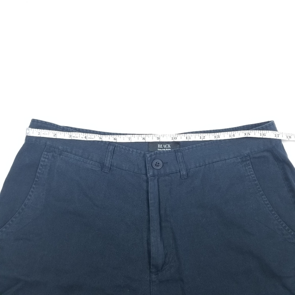 Black Saks 5th Avenue NWT Shorts Size 34 in Navy - Picture 8 of 9